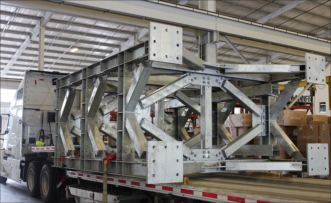 Galvanized Pipe Rack Being Shipped to the Customer