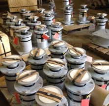 Variable Spring Supports Being Prepared for Shipping