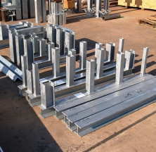 Structural Steel Being Prepared for Shipping 